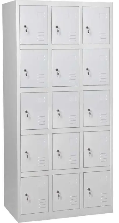 JP - 615 N skříň 15-boxová 1850x900x500 mm, šedá