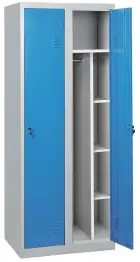 JP - 801 skříň šatní, mezistěna a police, 1850x800x500 mm, šedá/modrá