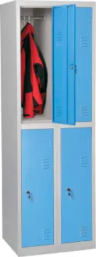 JP - 604 N skříň 4-boxová, 1850x600x500 mm, šedomodrá