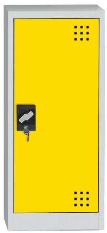 CHU - 1150 skříň na chemikálie, 1150x500x500 mm, 1-dveřová, šedožlutá