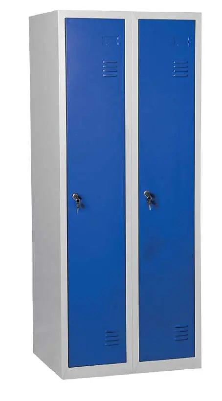 JP - 150 skříň šatní 1500x600x500 mm, 2-dílná, šedá/tmavě modrá