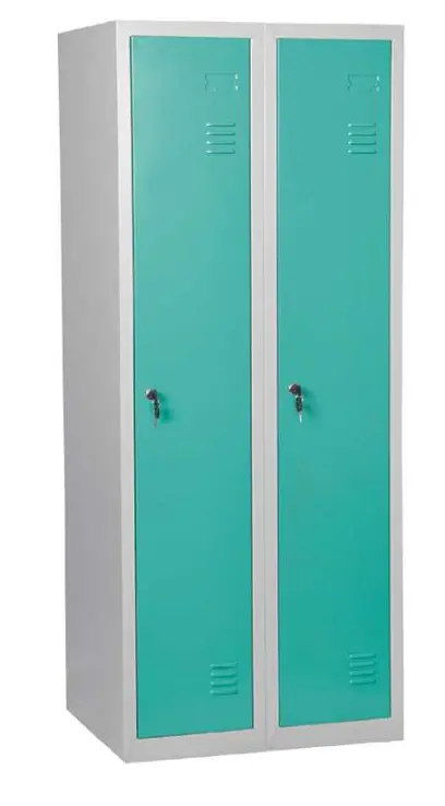 JP - 150 skříň šatní 1500x600x500 mm, 2-dílná, šedá/tyrkysová