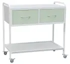OV - 92 vozík 2-zásuvkový, šířka 900 mm, bílý/zelinkavý