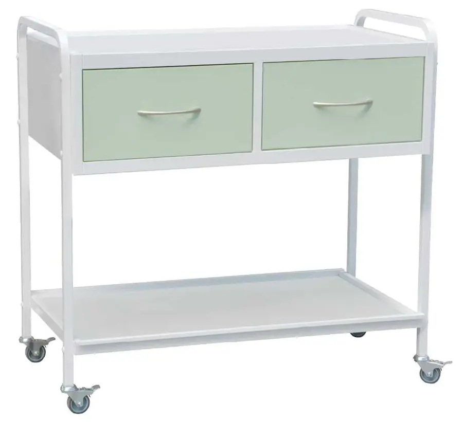 OV - 92 vozík 2-zásuvkový, šířka 900 mm, bílý/zelinkavý