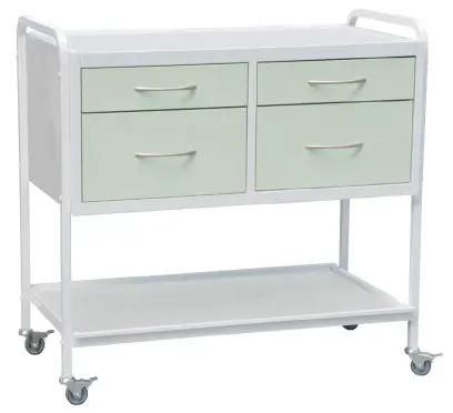 OV - 94 vozík 4-zásuvkový, šířka 900 mm, bílý/zelinkavý