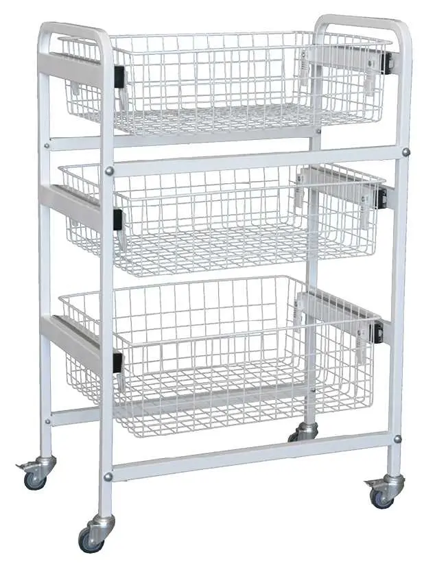 OV - 30 vozík 3-výsuvnými koši, celobílý