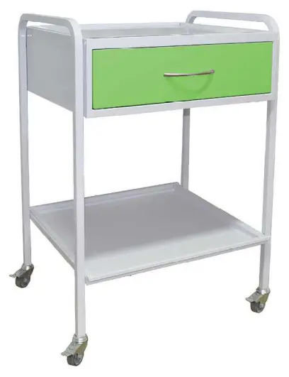 OV - 51 vozík 1-zásuvkový, bílý/jarní zeleň