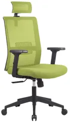 DAREN kancelářská židle s podhlavníkem, kříž nylon, zelená