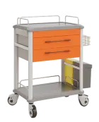 OVM - 22 vozík zdravotnický 2-zásuvkový, oranžová