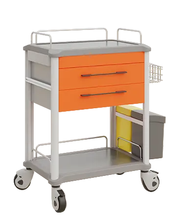 OVM - 22 vozík zdravotnický 2-zásuvkový, oranžová