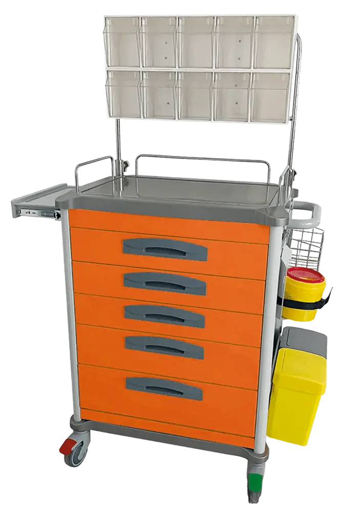 OVM - 02 vozík zdravotnický, oranžová