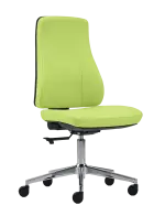 ORION židle kancelářská, kříž chrom, koženka zelená Apple