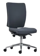 CRYSTAL židle kancelářská, kříž chrom, látka černá