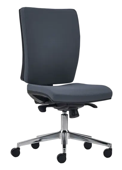 CRYSTAL židle kancelářská, kříž chrom, látka černá