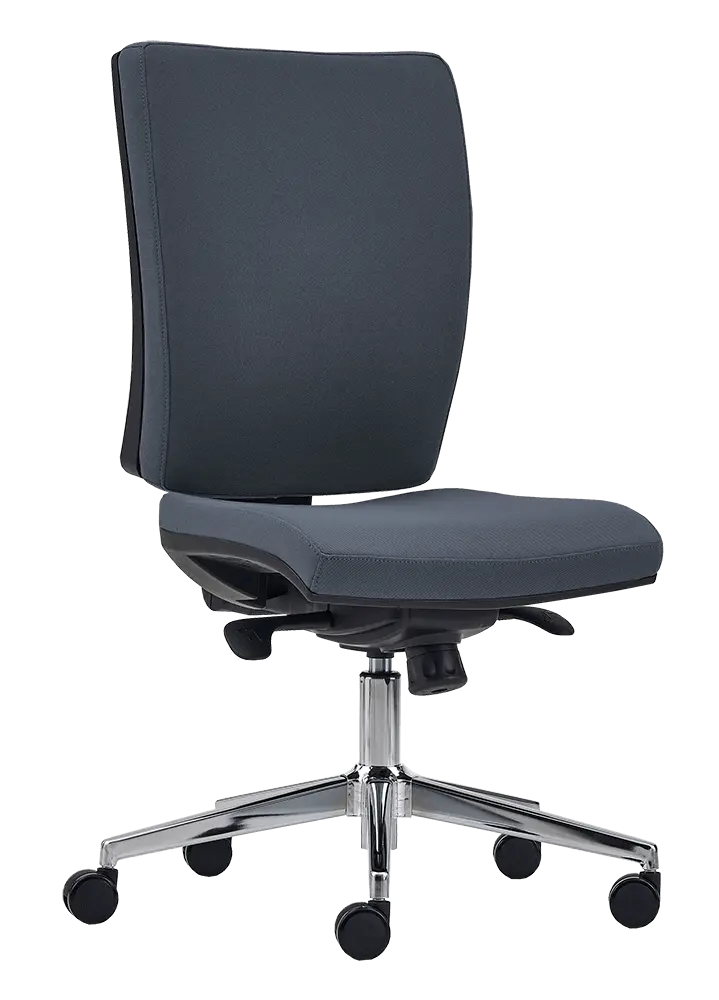 CRYSTAL židle kancelářská, kříž chrom, látka černá