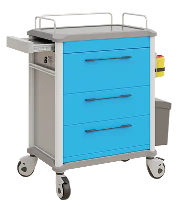 OVM - 23 vozík zdravotnický 3-zásuvkový, modrá