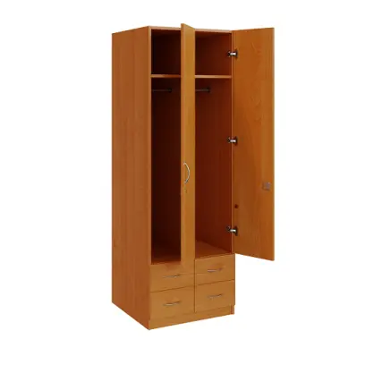 Q 222-60 skříň šatní, 2-dvéřová, 600x600x1800mm, olše jantar