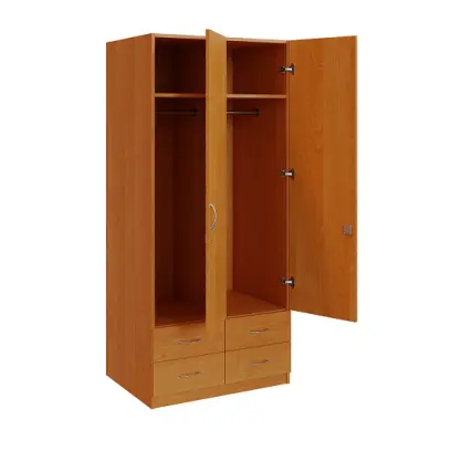 Q 222-80 skříň šatní, 2-dvéřová, 800x600x1800mm, olše jantar