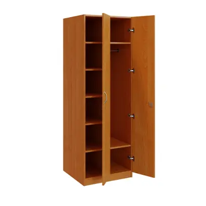 Q 223-60 skříň šatní, 2-dvéřová, 600x600x1800mm, olše jantar