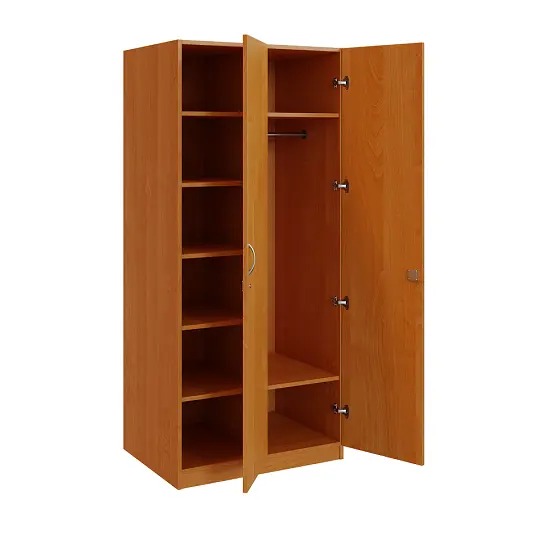 Q 223-80 skříň šatní, 2-dvéřová, 800x600x1800mm, olše jantar