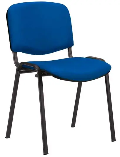 MESSINA N židle konferenční, kostra černá, látka modrá