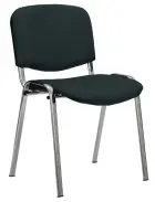 MESSINA CR židle konferenční, kostra chrom, látka černá