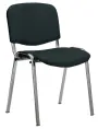 MESSINA CR židle konferenční, kostra chrom, látka černá