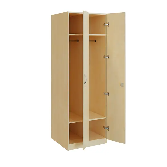 Q 221-60 skříň šatní, 2-dvéřová, 600x600x1800mm, bříza irská