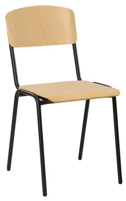 ZETA N židle jídelní buk, kostra černá