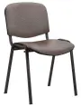 MESSINA N židle konferenční, kostra černá, látka šedo/černá