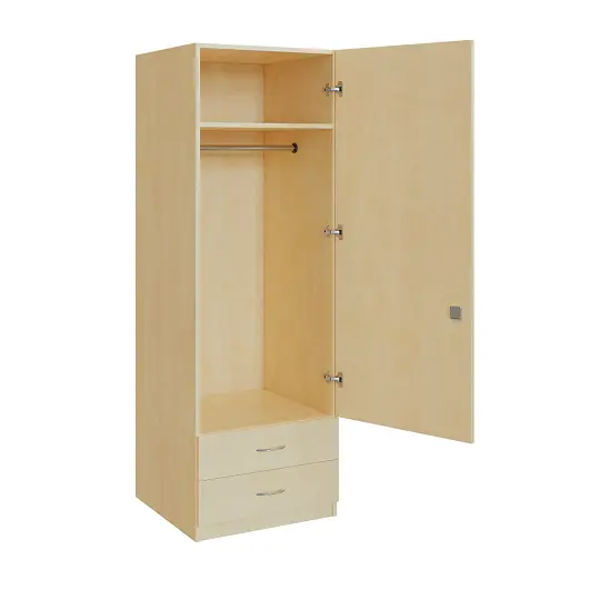 Q 12-60 skříň šatní, 1-dvéřová, 600x600x1800mm, bříza irská