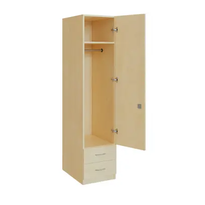 Q 12-40 skříň šatní, 1-dvéřová, 400x600x1800mm, bříza irská