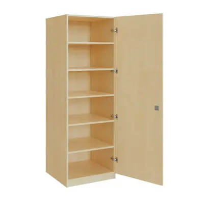 Q 14-60 skříň šatní, 1-dvéřová, 600x600x1800mm, bříza irská