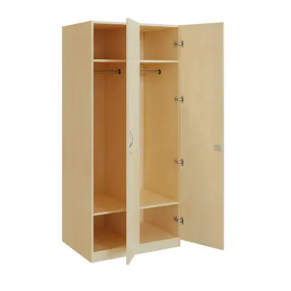 Q 221-80 skříň šatní, 2-dvéřová, 800x600x1800mm, bříza irská
