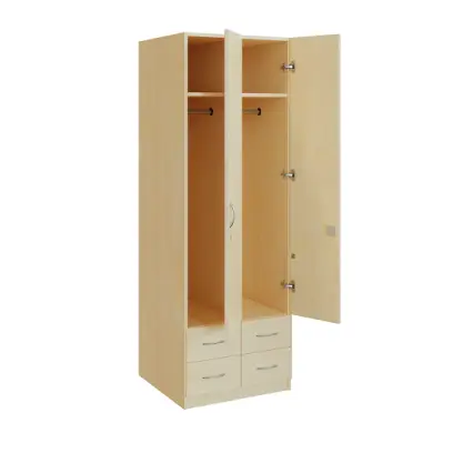 Q 222-60 skříň šatní, 2-dvéřová, 600x600x1800mm, bříza irská