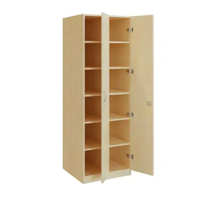 Q 224-60 skříň šatní, 2-dvéřová, 600x600x1800mm, bříza irská