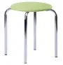 TESA stolička čalouněná, chrom, koženka zelinkavá