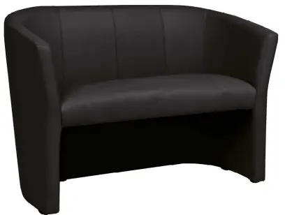 PAOLA - 2 křesílko, koženka černá