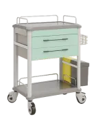 OVM - 22 vozík zdravotnický 2-zásuvkový, zelená