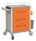 OVM - 23 vozík zdravotnický 3-zásuvkový, oranžová