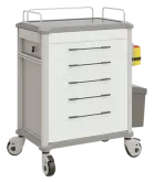 OVM - 25 vozík zdravotnický 5-zásuvkový, bílá