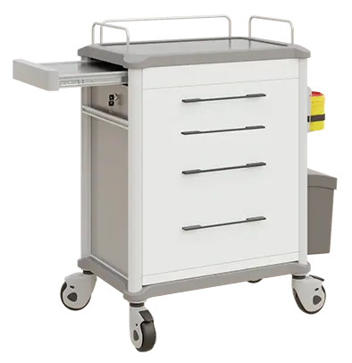 OVM - 24 vozík zdravotnický 4-zásuvkový, bílá