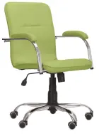 LUKA židle lékařská čalouněná, koženka zelinkavá