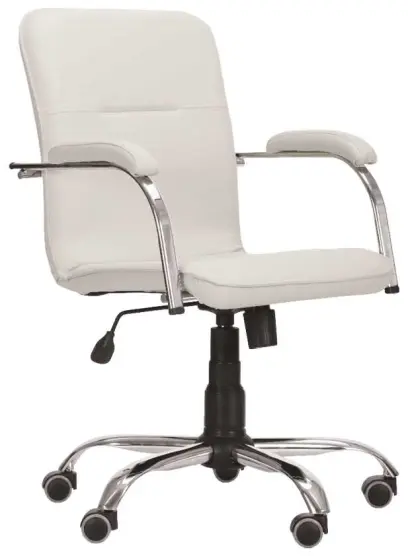 LUKA židle lékařská čalouněná, koženka smetanová