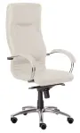 RIMINI křeslo čalouněné, koženka smetanová