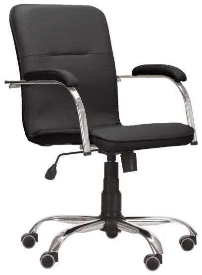 LUKA židle lékařská čalouněná, koženka černá