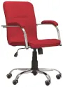 LUKA židle lékařská čalouněná, koženka červená