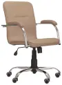 LUKA židle lékařská čalouněná, koženka latte
