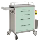 OVM - 24 vozík zdravotnický 4-zásuvkový, zelená
