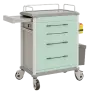 OVM - 24 vozík zdravotnický 4-zásuvkový, zelená